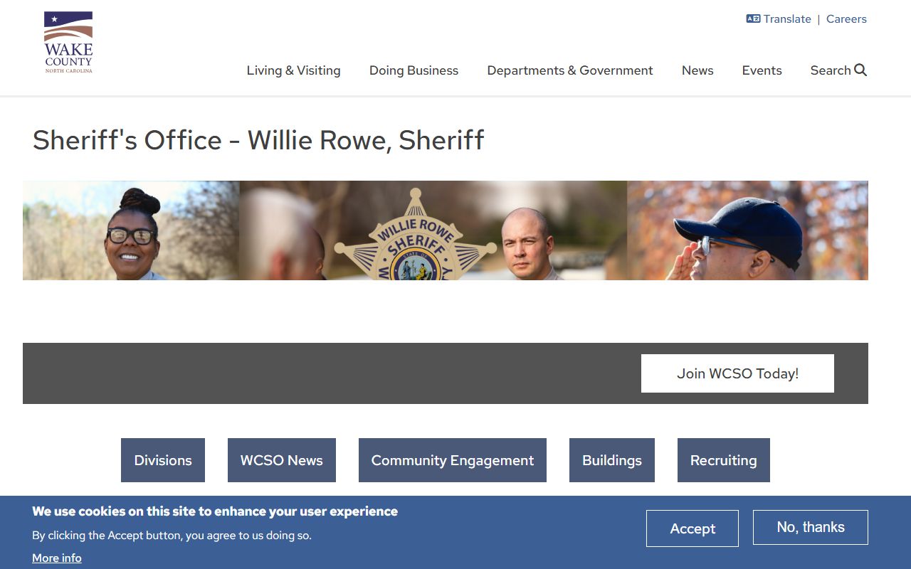 Wake County Sheriff inmate search showing Apex area arrest records