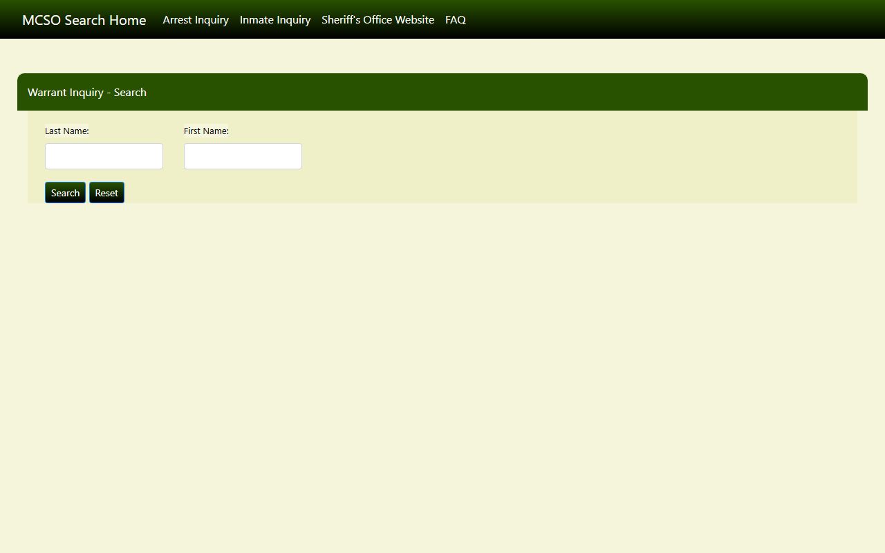 Mecklenburg County warrant search portal for Charlotte area warrants