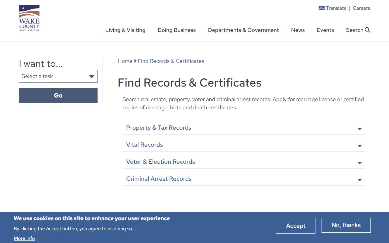 Wake County courthouse records access for Raleigh criminal case information