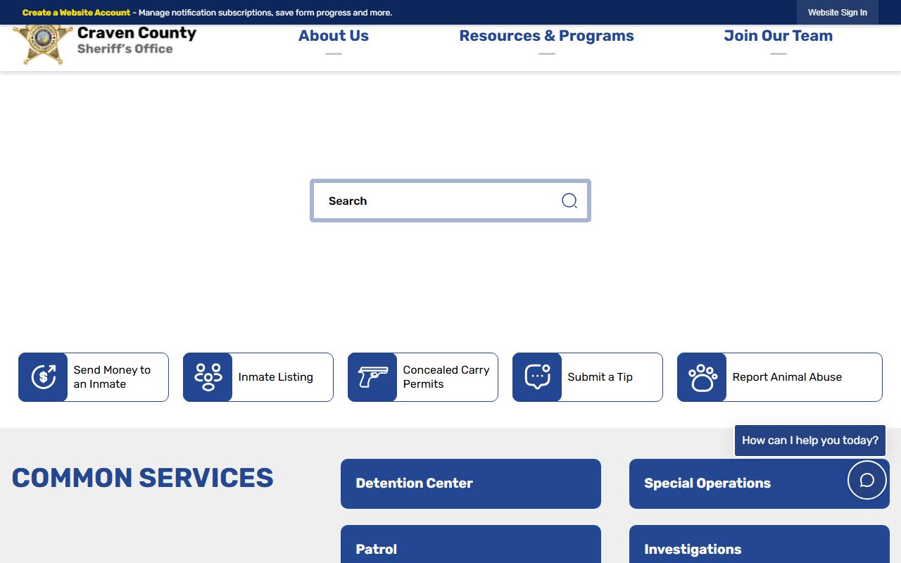 Craven County Sheriff's Office for Craven County busted mugshots