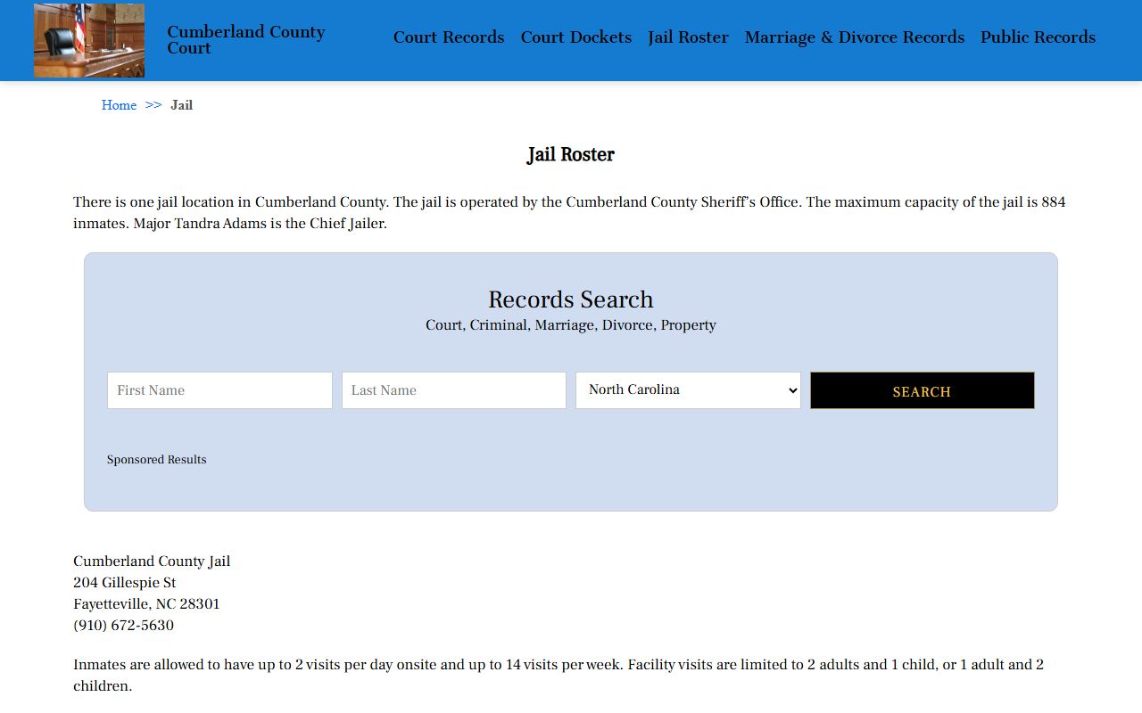 Cumberland County Sheriff jail roster for Cumberland County busted mugshots