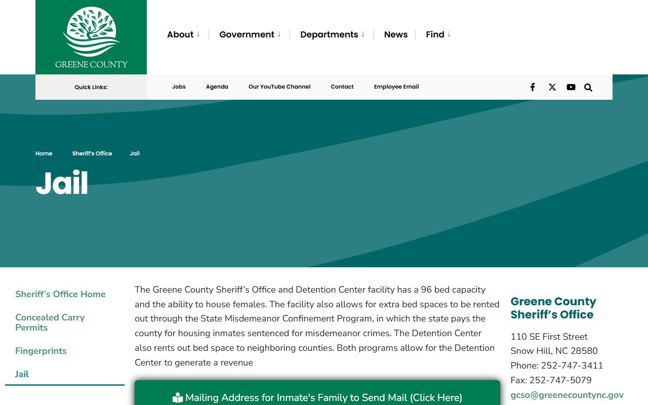 Greene County Sheriff's Office jail for busted mugshots