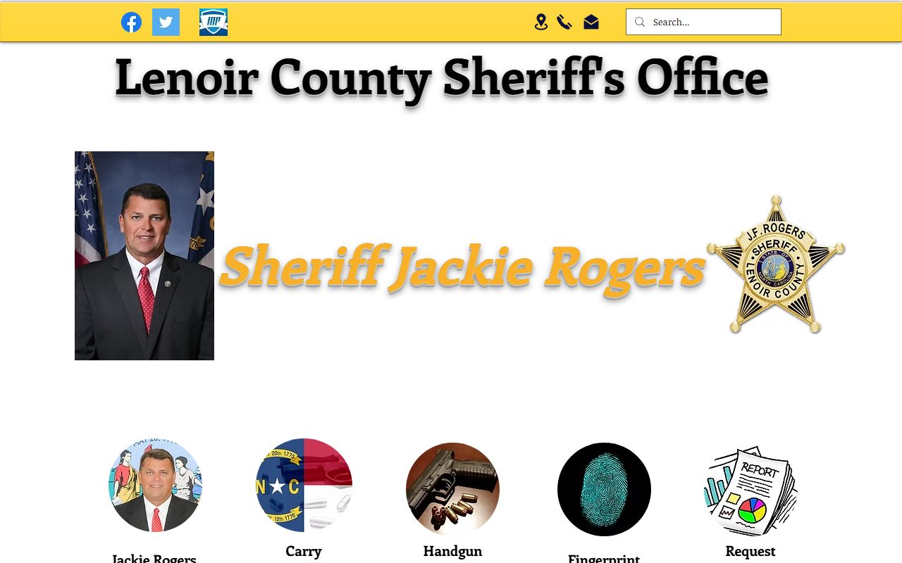Lenoir County Sheriff's Office in Kinston for arrest records and services