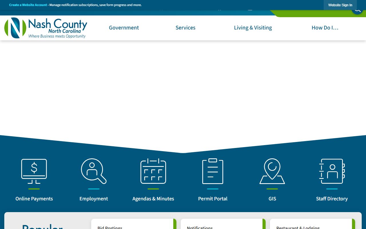 Nash County Sheriff's Office and county government in Nashville North Carolina