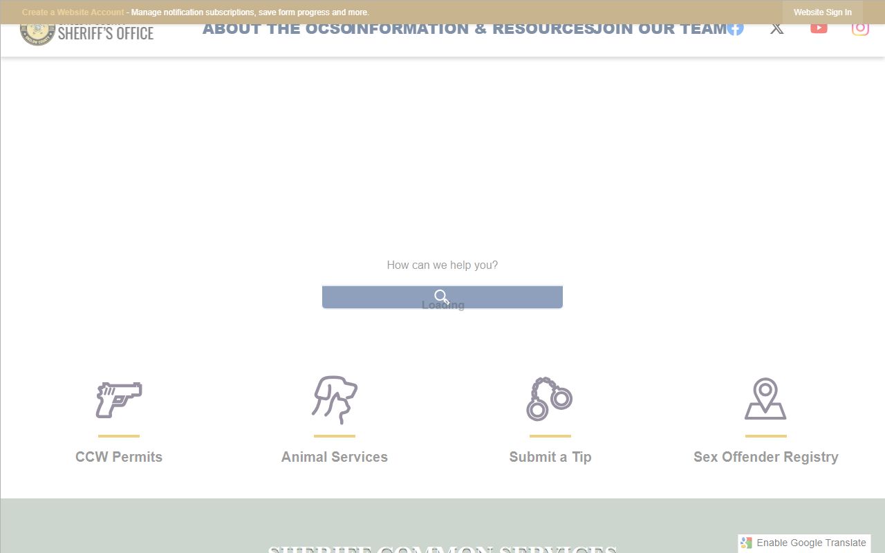 Onslow County Sheriff's Office and detention center in Jacksonville North Carolina